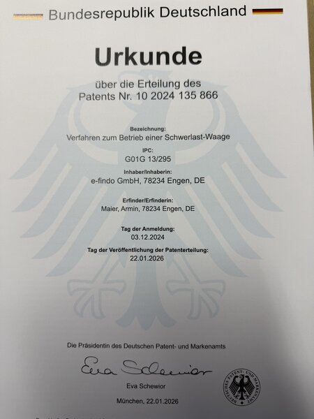 Deutsche Patenturkunde